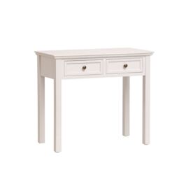 Melody Maison White 2 Drawer Console / Dressing Table - Daventry White Range