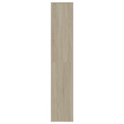 Berkfield Home Shoe Cabinet Sonoma Oak 54x34x183 cm Engineered Wood in Brown - Size: 54 x 34 x 183 cm - thumbnail 5
