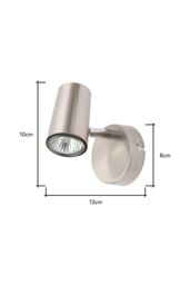 BHS Lighting Barley Spotlight Ceiling Light in Metallic Silver - thumbnail 6