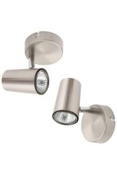 BHS Lighting Barley Spotlight Ceiling Light in Metallic Silver - thumbnail 4