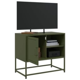 Berkfield Home TV Cabinet Mustard Yellow 100.5x39x60.5 cm Steel - thumbnail 4
