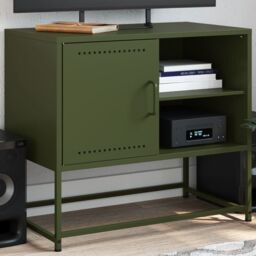 Berkfield Home TV Cabinet Mustard Yellow 100.5x39x60.5 cm Steel