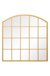 "MirrorOutlet Gold Framed Arched Window Garden Mirror 39""x39"" 100x100CM - Size: 1 Pack" - thumbnail 3