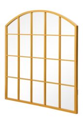 "MirrorOutlet Gold Framed Arched Window Garden Mirror 39""x39"" 100x100CM - Size: 1 Pack" - thumbnail 5