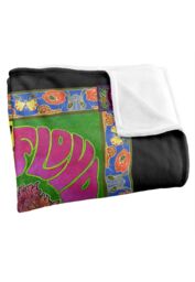 Pink Floyd 1966 Marquee London Poster Silky Touch Super Soft Throw Blanket 152 X 127 cm in White - thumbnail 3