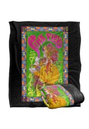 Pink Floyd 1966 Marquee London Poster Silky Touch Super Soft Throw Blanket 152 X 127 cm in White - thumbnail 2