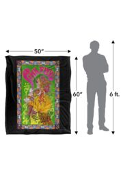 Pink Floyd 1966 Marquee London Poster Silky Touch Super Soft Throw Blanket 152 X 127 cm in White - thumbnail 5