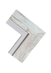 Frames & Mirrors 4U Metro Distressed White Frame with White Mount 30 x 40CM Image Size 12 x 8 Inch - Size: 30 x 40 cm - thumbnail 3