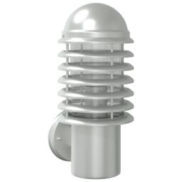 Berkfield Home Outdoor Wall Light Silver Stainless Steel - thumbnail 2