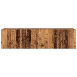 Berkfield Home TV Cabinets Wall-mounted 2 pcs Old Wood 80x30x41 cm in Brown - Size: 80 x 30 x 41 cm - thumbnail 4