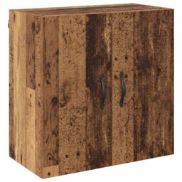 Berkfield Home Wall Cabinet Old wood 60 x 31 x 60 cm Engineered wood in Brown - thumbnail 2