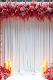 Neel Blue 3x3 Metres Spandex Backdrop Curtain, Wrinkle-Free Polyester Fabric Backdrop Panel in White - thumbnail 6