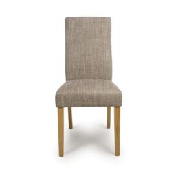Shankar Bailey Tweed Oatmeal Dining Chair in Beige - thumbnail 4