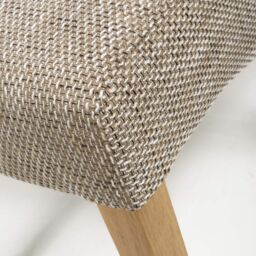 Shankar Bailey Tweed Oatmeal Dining Chair in Beige - thumbnail 6