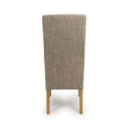 Shankar Bailey Tweed Oatmeal Dining Chair in Beige - thumbnail 5