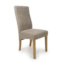 Shankar Bailey Tweed Oatmeal Dining Chair in Beige - thumbnail 2