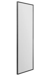 "MirrorOutlet Black Aluminium Edged Wall Leaner Mirror 47"" X 16"" (120 X 40CM) - Size: 1 Pack" - thumbnail 3