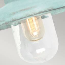 Netlighting Somerton 1 Light Outdoor Fisherman Dome Wall Light Verdi IP44 E27 in Green - thumbnail 4