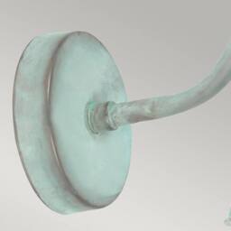 Netlighting Somerton 1 Light Outdoor Fisherman Dome Wall Light Verdi IP44 E27 in Green - thumbnail 2