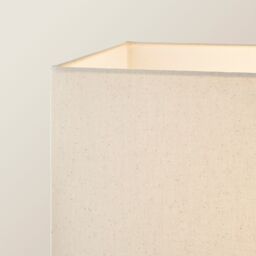 ValueLights Gloria Double Stem Metal Floor Lamp with Rectangular Lamp Shade & LED Bulb in Metallic Gold - thumbnail 4