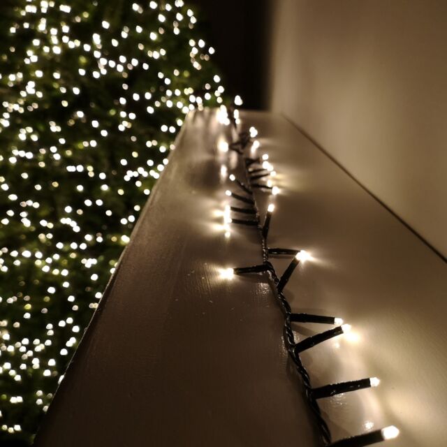 Samuel Alexander 50m 2000 LED TreeBrights Christmas String Lights with Timer in Warm White in Beige - image 1