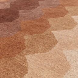 The Rug Shop UK Orange Handmade Wool Modern Abstract Easy To Clean Area Rug - Size: 160 cm x 230 cm - thumbnail 3