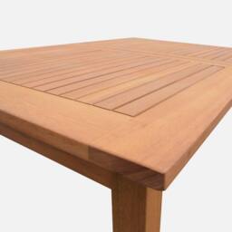 sweeek 10 To 12-seater Extendable Wooden Garden Table in Light Brown - thumbnail 5