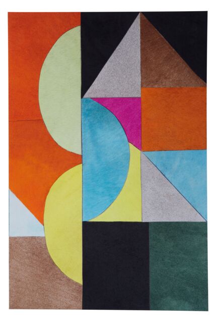 Orsina Safira Genunie Leather Abstract Wall Art - image 1