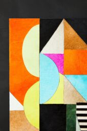 Orsina Safira Genunie Leather Abstract Wall Art - thumbnail 2
