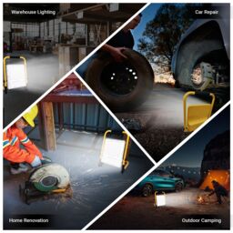 ExtraStar 8.5W Portable Flood Light Rechargeable, IP65, 1200 Lumen, Yellow - thumbnail 6