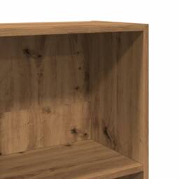 Berkfield Home Bookcase Artisian Oak 40x24x176 cm Engineered Wood in Brown - Size: 40 x 24 x 176 cm - thumbnail 7