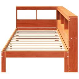 Berkfield Home Decorative Bookcase Bed without Mattress Wax Brown 90x190 cm Soli - thumbnail 5