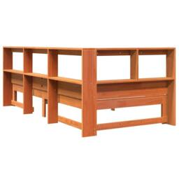 Berkfield Home Decorative Bookcase Bed without Mattress Wax Brown 90x190 cm Soli - thumbnail 9