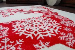 RugsX Xmas Rug in Red - Size: 100 cm x 170 cm - thumbnail 3
