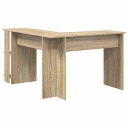 Berkfield Home Corner Desk with Storage Sonoma Oak 140x113, 5x75cm in Light Brown - Size: 5x75 cm - thumbnail 7