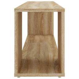 Berkfield Home TV Cabinet Sonoma Oak 100x24x32 cm Engineered Wood in Tan - Size: 100 x 24 x 32 cm - thumbnail 4