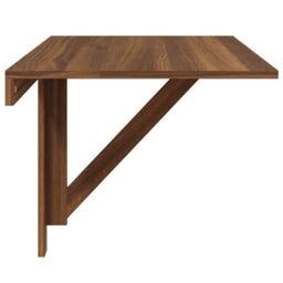 Berkfield Home Folding Wall Table Brown Oak 100x60x56 cm Engineered Wood - Size: 100 x 60 x 56 cm - thumbnail 6