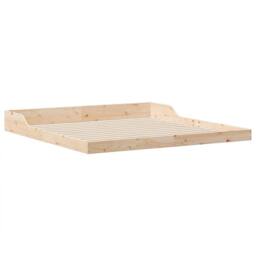 Berkfield Home Brown 180 x 210 cm Pine wood in Natural - thumbnail 1