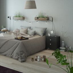 Furniture To Go Madrid Bedside Table 2 Drawers in Black - thumbnail 6