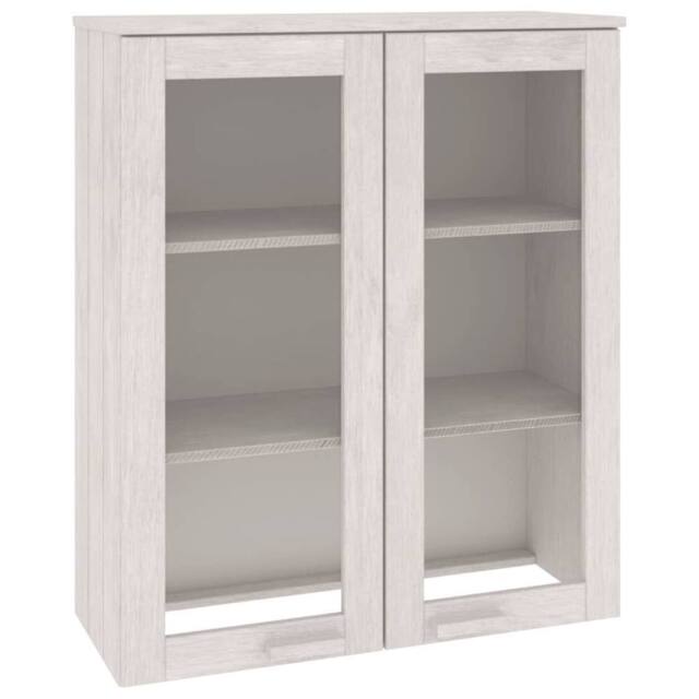 Berkfield Home Top for Highboard HAMAR White 85x35x100 cm Solid Wood Pine - Size: 85 x 35 x 100 cm - image 1