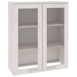 Berkfield Home Top for Highboard HAMAR White 85x35x100 cm Solid Wood Pine - Size: 85 x 35 x 100 cm - thumbnail 1