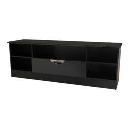 Ready Assembled 2 U Holborn Wide 1 Drawer TV & Media Unit (Ready Assembled) in Black - Size: Large - thumbnail 3