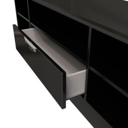 Ready Assembled 2 U Holborn Wide 1 Drawer TV & Media Unit (Ready Assembled) in Black - Size: Large - thumbnail 5