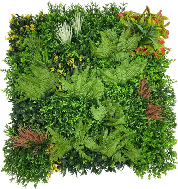 AKA Artificial Living Wall Panels Green Plant Flower Foliage 1m x 1m