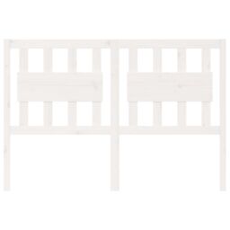 Berkfield Home Bed Headboard White 125.5x4x100 cm Solid Wood Pine - thumbnail 3