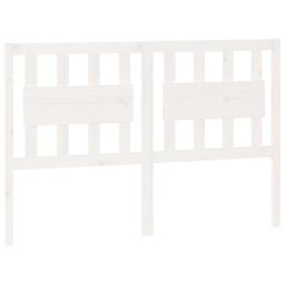 Berkfield Home Bed Headboard White 125.5x4x100 cm Solid Wood Pine - thumbnail 2