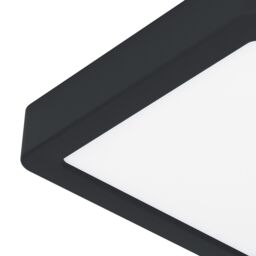 Eglo Fueva 6 Ultra-Slim Tri-Colour Black Square LED Ceiling Light WBS - thumbnail 3
