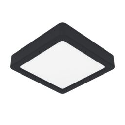 Eglo Fueva 6 Ultra-Slim Tri-Colour Black Square LED Ceiling Light WBS - thumbnail 2