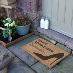 Artsy Mats Please Remove Your Louboutins Doormat (60 x 40cm) in Brown - Size: 40 cm x 60 cm - thumbnail 3