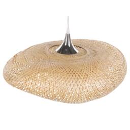 Wyld and Coco Natural Bamboo Pendant Lamp Irregular Shade Ambient Lighting in Brown - thumbnail 5